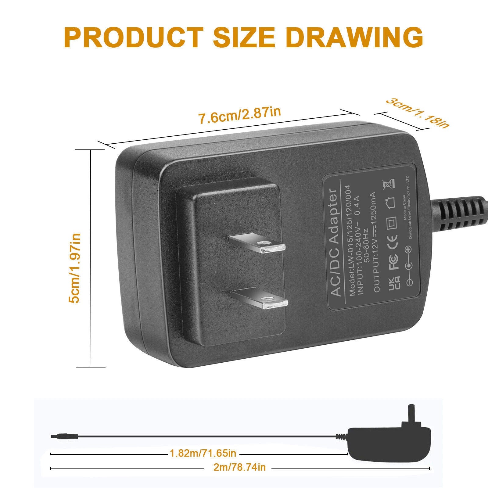 12V 1.25 AMP Power Adapter for Alexa Spot, Echo Dot 3rd, Fire TV Cube, Show 5
