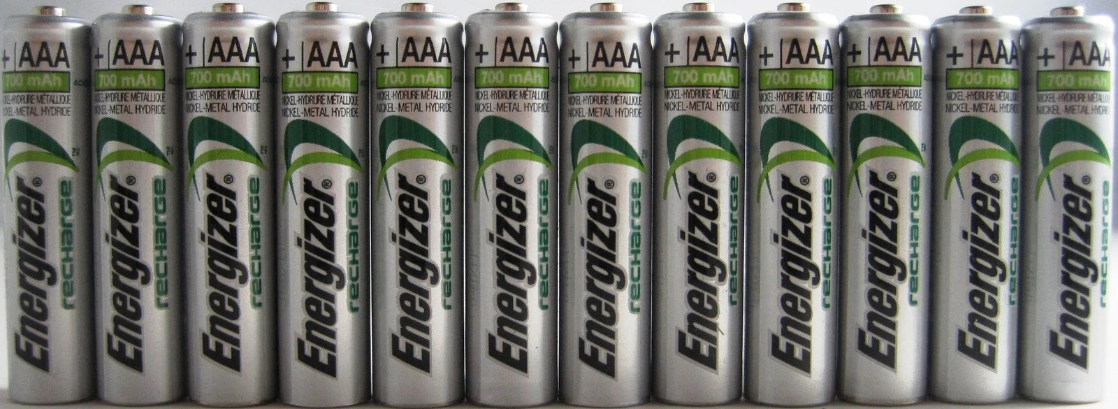 Energizer AAA Rechargeable NiMH Battery 800 mAh 1.2V 12 Pack
