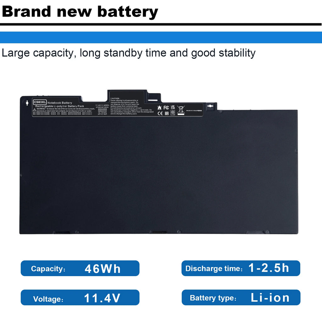 Battery for HP Elitebook 745 840 G3 G4 CS03XL 854108-850 800513-001 HSTNN-IB6Y