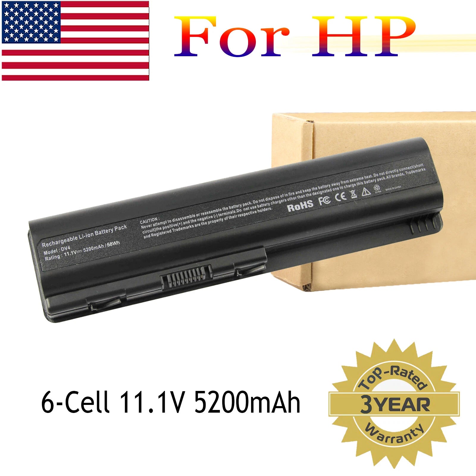 Battery for HP G60-440US G60-458DX G60-549DX G60-630US G60-635DX G60T G70T 11.1V