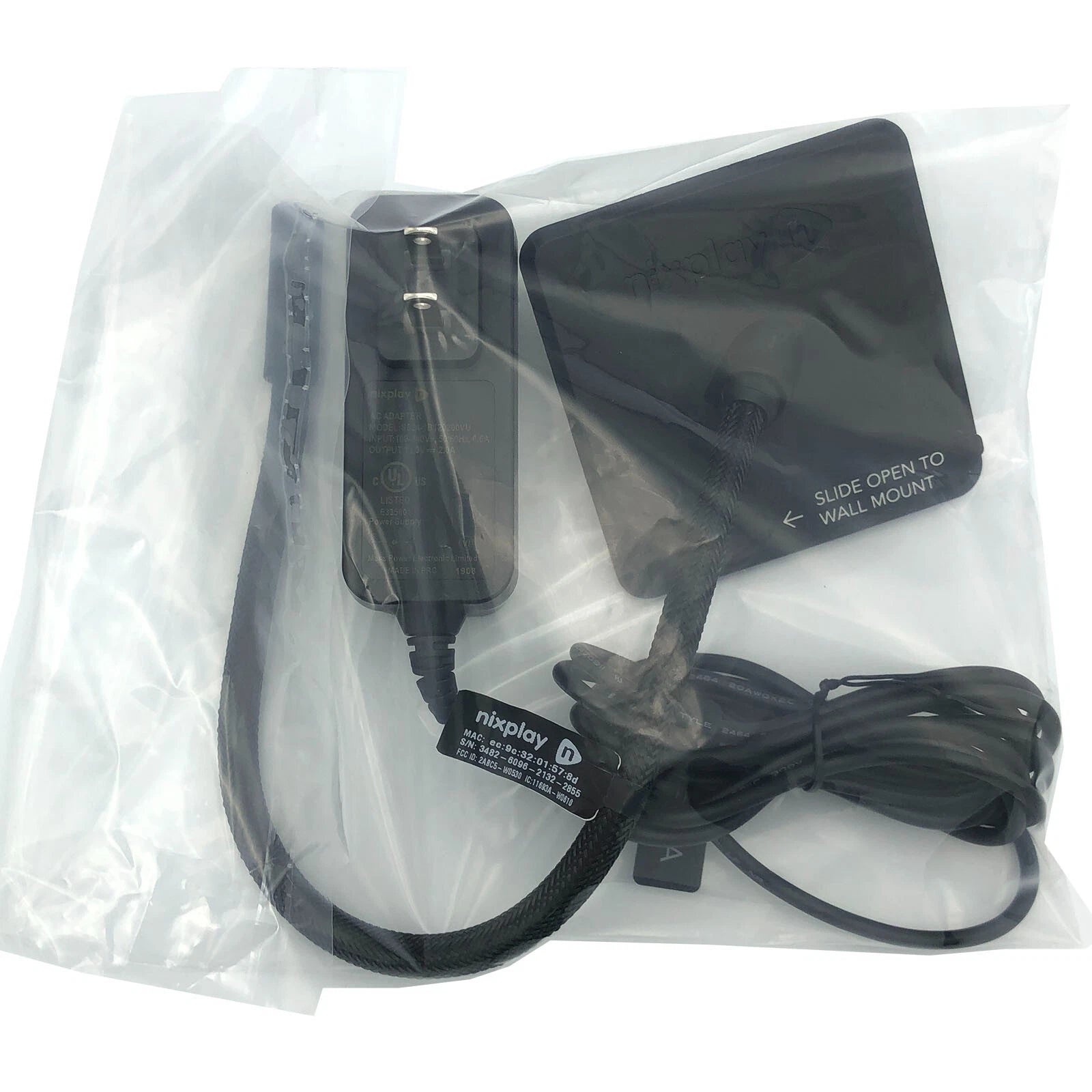 NEW Nixplay S024-1B120200VU Power Adapter for W15C Smart Frame with Wall Mount