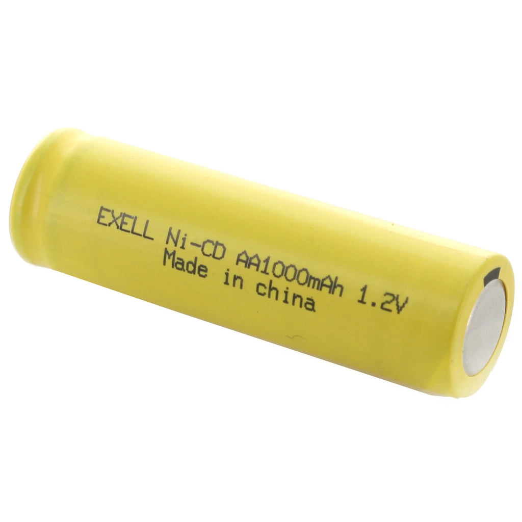 50x Exell AA 1.2V 1000mAh NiCD Button Top Rechargeable Batteries For Lawn Lamps