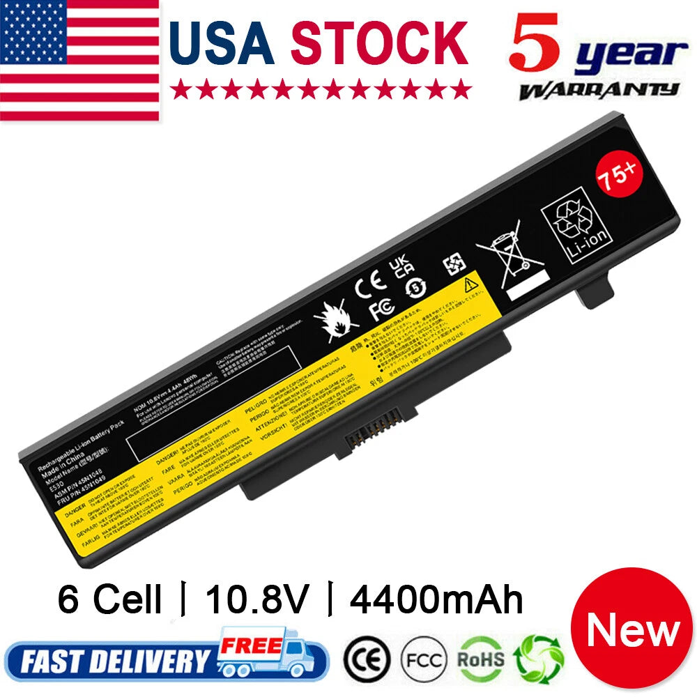 Battery For Lenovo ThinkPad E430 E431 E435 E440 E445 E530 E531 E535 E540 75+ USA