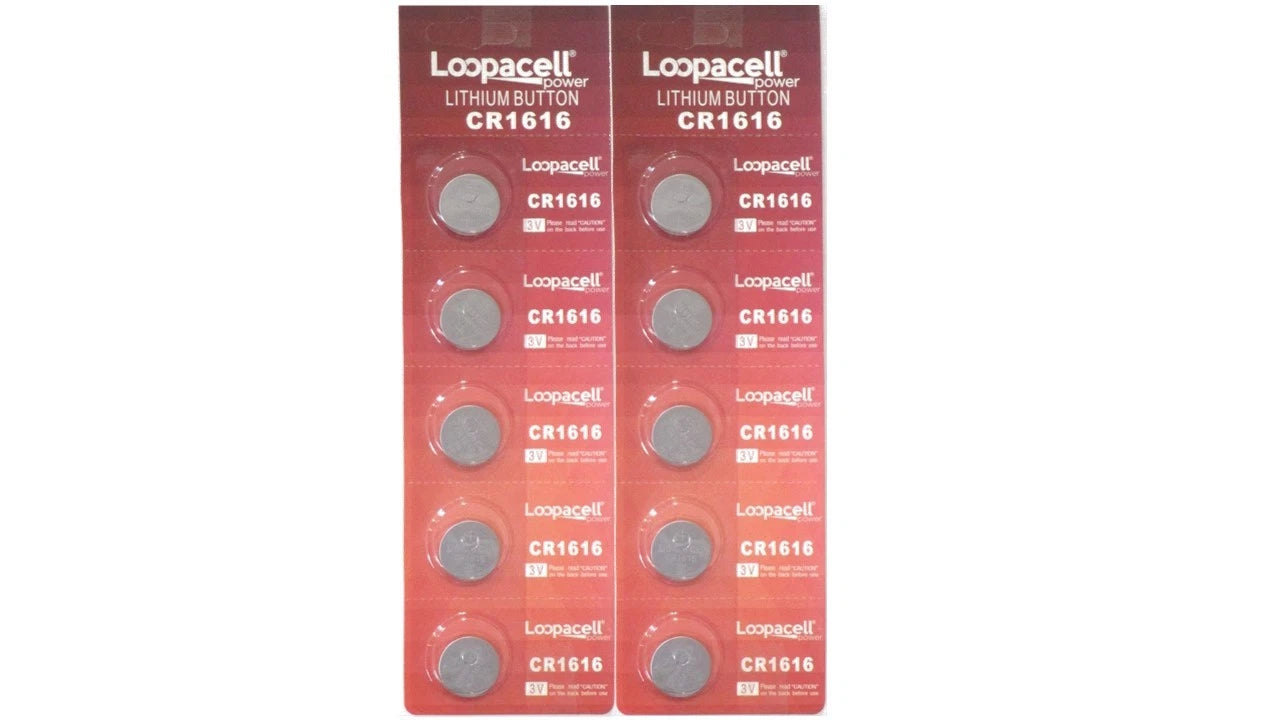 10 NEW CR1616 3V Lithium Coin Battery FRESHLY NEW! LOOPACELL BRAND!!