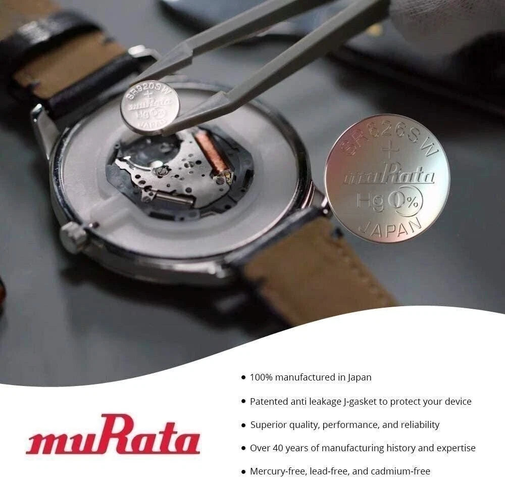 Murata 364 SR621SW Battery 1.55V Silver Oxide Watch Button Cell Contractor...