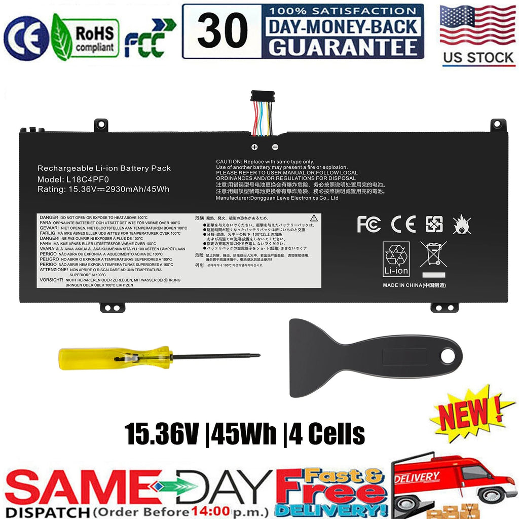 ?L18C4PF0 L18D4PF0 L18M4PF0 Battery For Lenovo ThinkBook 13S-IML 14S-IML 13S-IWL