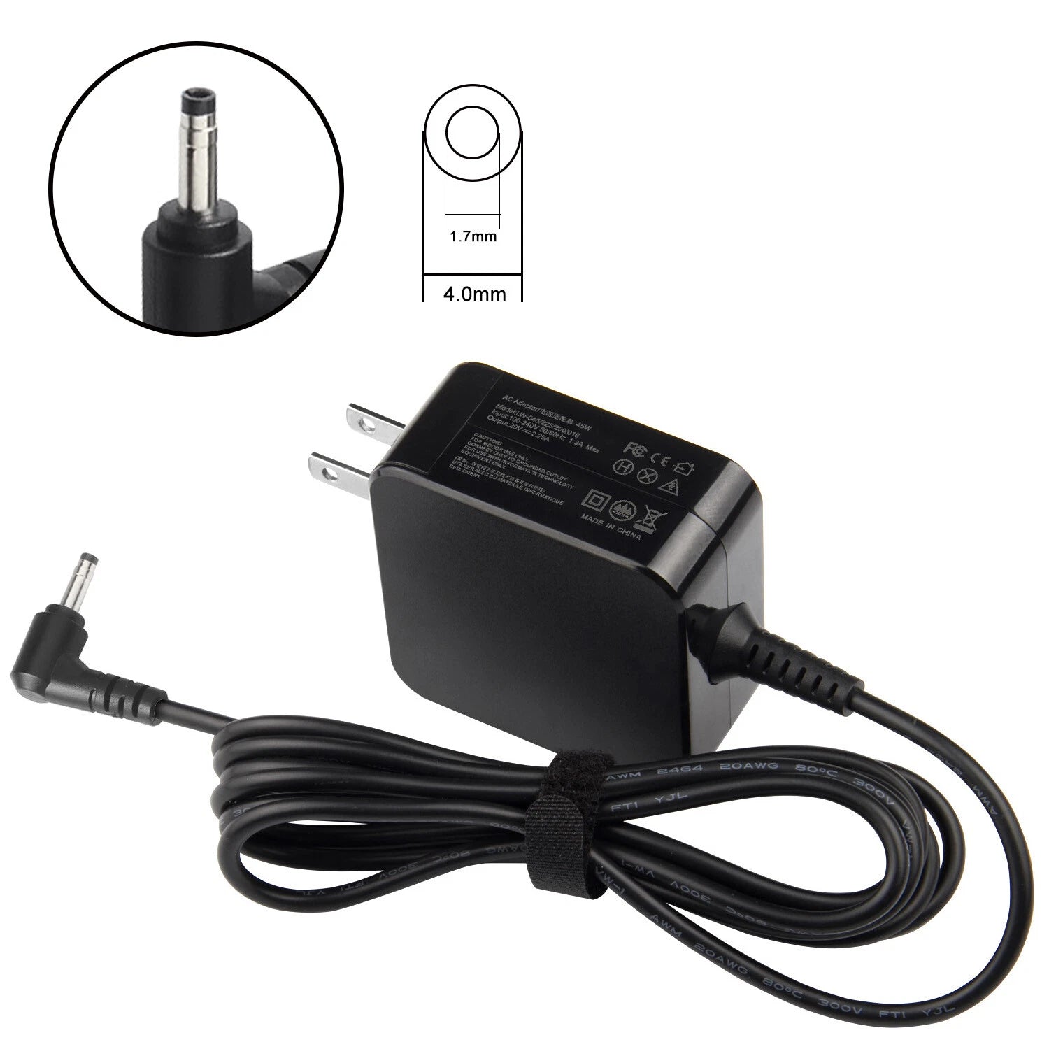 45W For Lenovo Charger Ideapad 100s Input 20V 2.25A AC Adapter ADL45WCC FAST