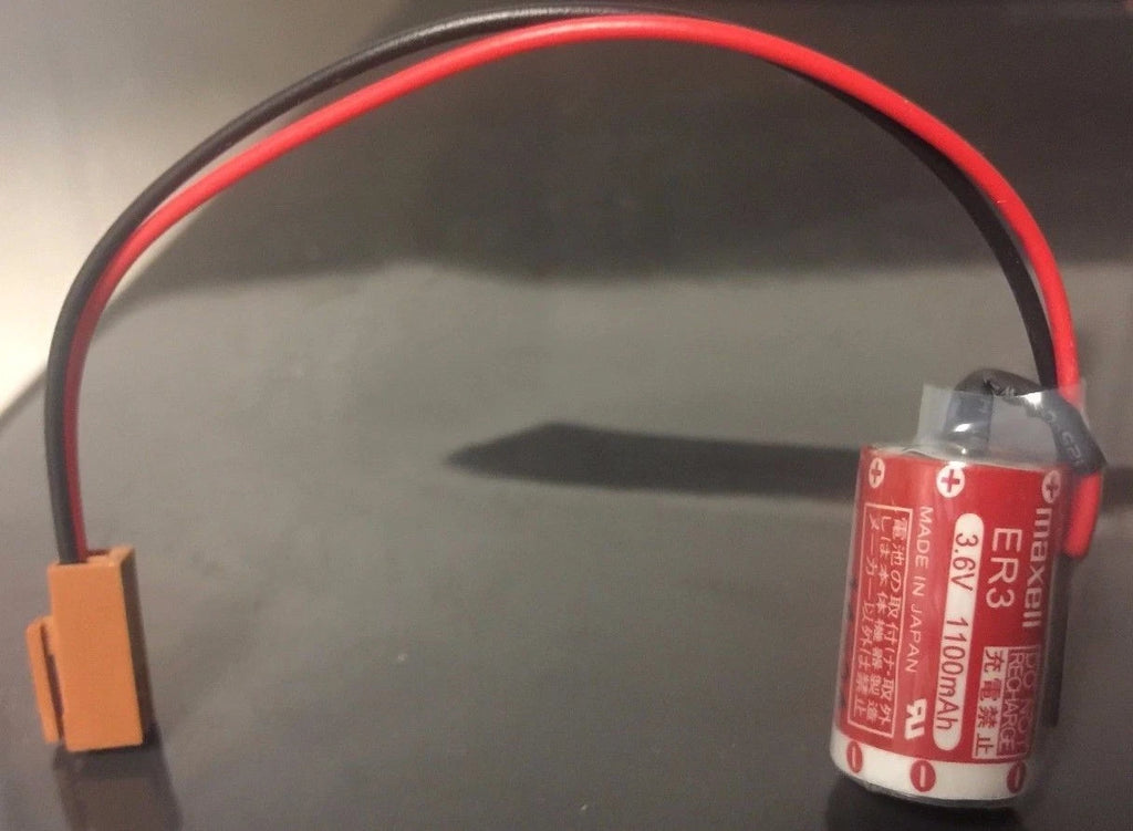 Brand New Maxell ER3 3.6V 1100MAH Li-ion PLC Battery with Plug, JAE Connector