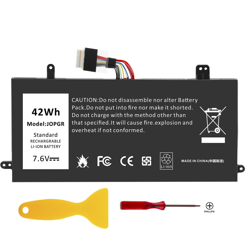 ?J0PGR JOPGR Battery For Dell Latitude 12 5285 5290 E5285 RDYCT 1WND8 /Charger