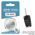 Key Fob Battery Replacement for Chevrolet Impala 2020 2019 2018 2017 - 2014