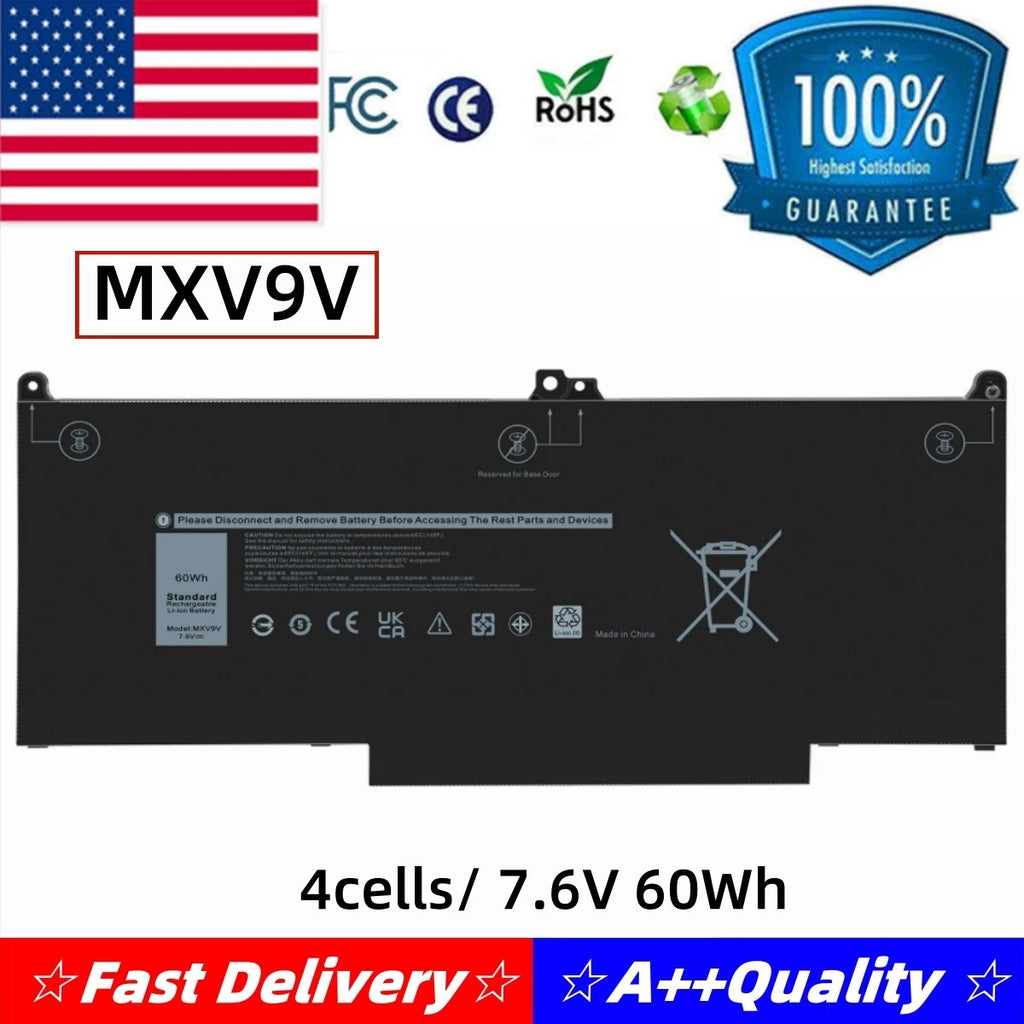 MXV9V Battery For Dell Latitude 5300 5310 7300 7400 E5300 E7300 E7400 series
