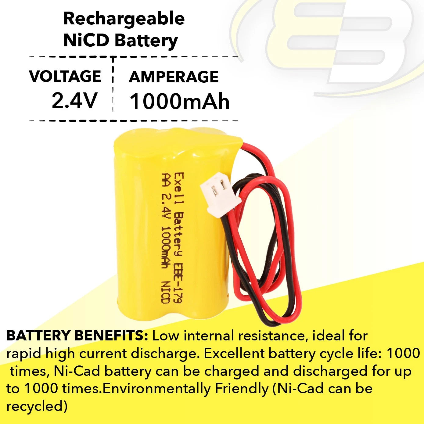 Emergency Lighting Battery for NIC1394 Lithonia 10010034