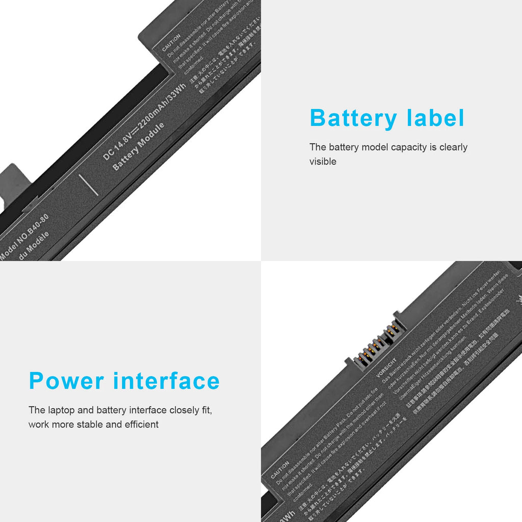 B40-80 Battery For Lenovo B40 B50 N40 N50 M4400 V4400 Series L13S4A01 L12L4E55**