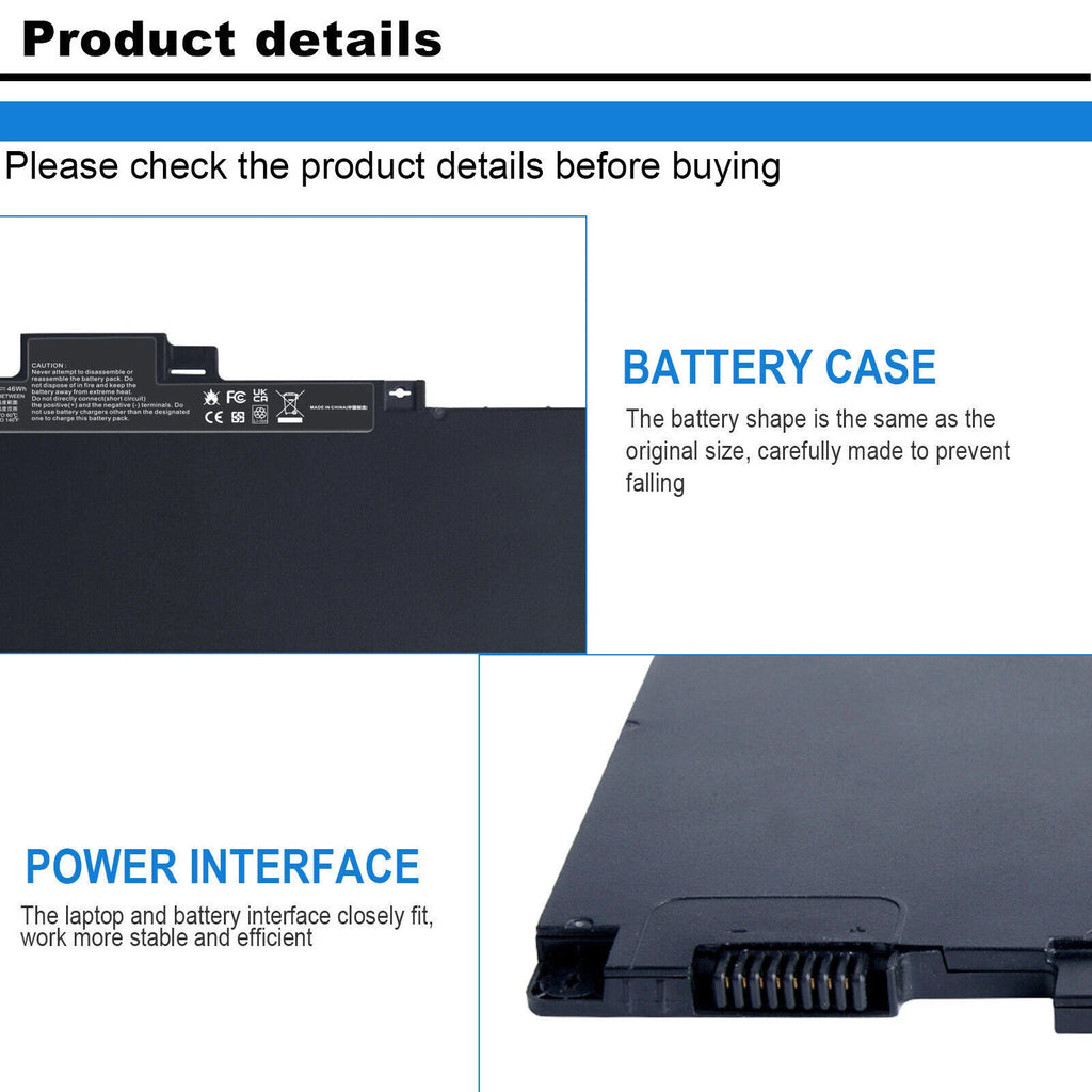 Lot CS03XL Battery for HP Elitebook 745 840 G3 G4 854108-850 800513-001 T7B32AA
