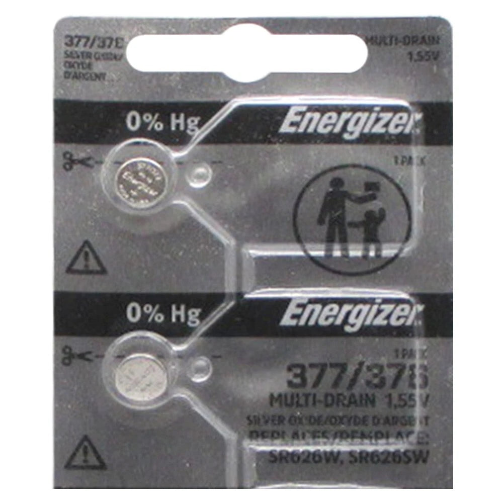 4 FRESH NEW ENERGIZER 377 376 SR626SW SR626W WATCH BATTERY SILVER OXIDE BATTERY