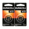 2 Pcs Duracell CR1632 1632 Car Remote Batteries