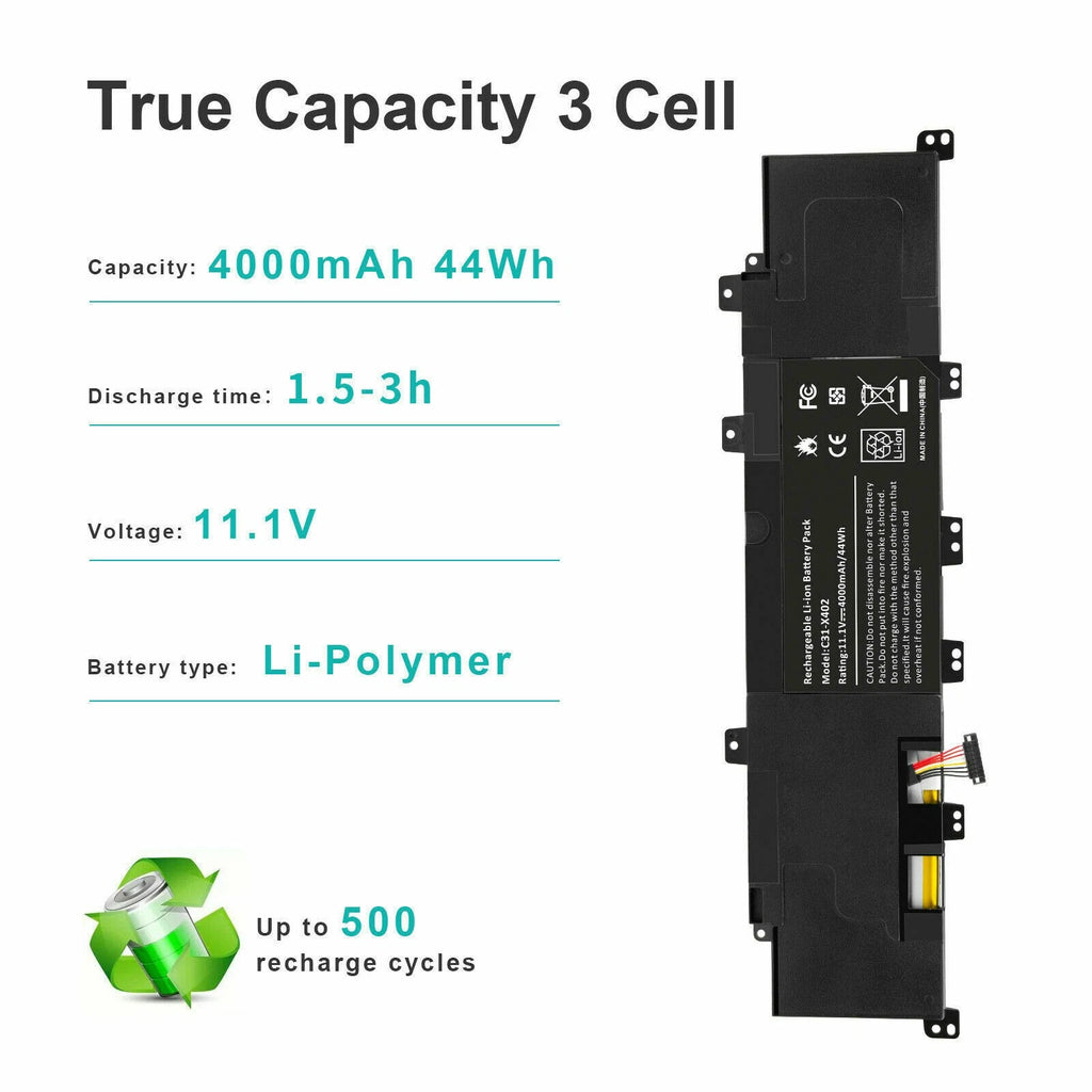 44Wh C31-X402 Battery Replacement for Asus VivoBook S300 S300C S300CA S400 S400C