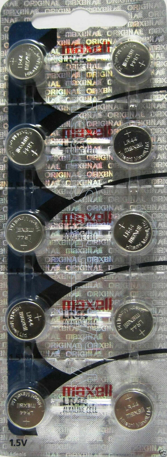10 PACK MAXELL LR44 A76 L1154 AG13 357 157 303 New Alkaline Battery