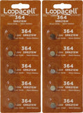 Loopacell 364 SR621SW Silver Oxide 10 Batteries