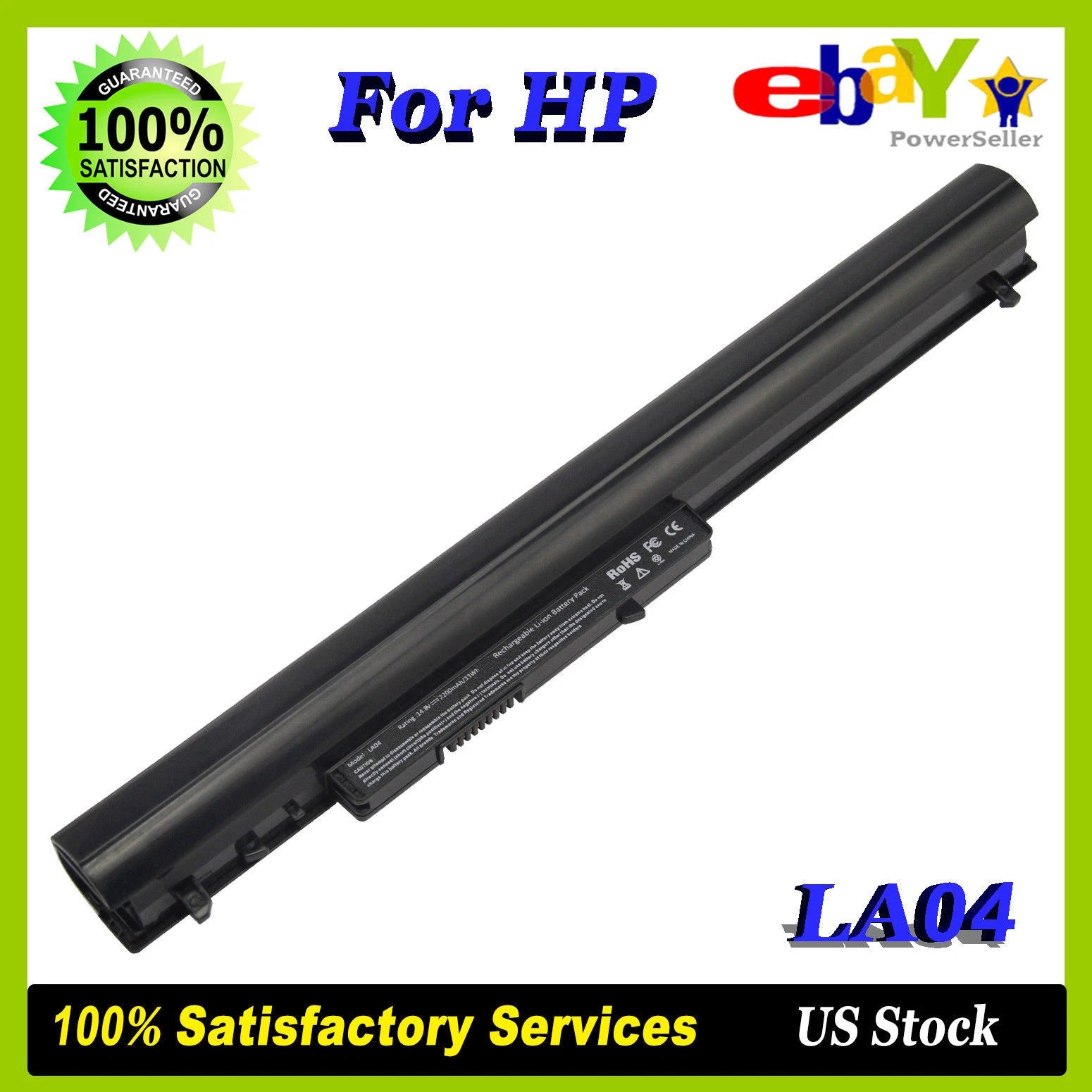 Battery For HP Pavilion 248 340 350 G1 Series HSTNN-UB5M 728460-001 LA04 4 Cells