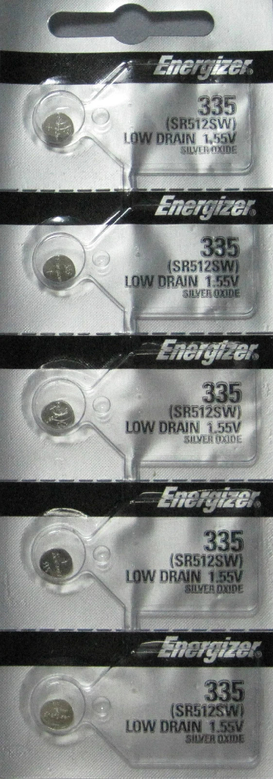 15 Pcs Energizer Silver Oxide SR512SW SR512W SR512 Battery (3 x 5)