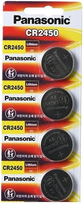 4 x Fresh New Panasonic CR2450 CR 2450 3v LITHIUM Coin Cell Battery Exp. 2035