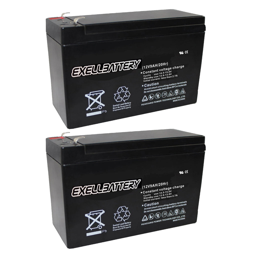 12V 9AH SLA Battery Compatible With PE12V9 PX12090 UB1290 - 2PK **