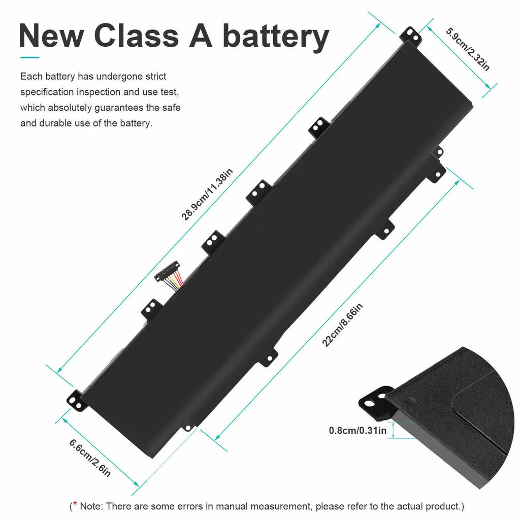 C31-X402 Battery For Asus VivoBook S300CA S300E S400CA Series S300CA-RS91T 44WH