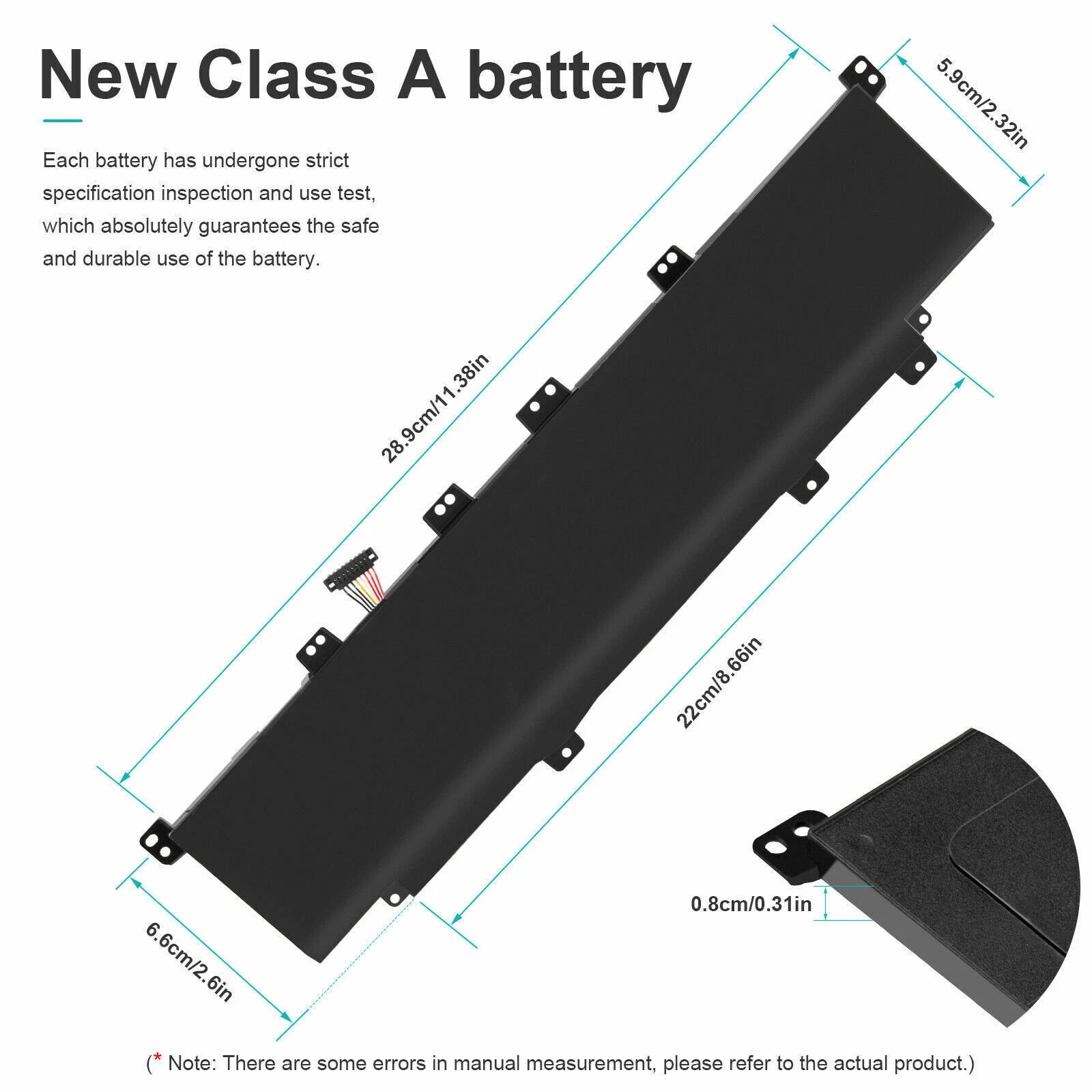 C31-X402 Battery For Asus VivoBook S300CA S300E S400CA Series S300CA-RS91T 44WH