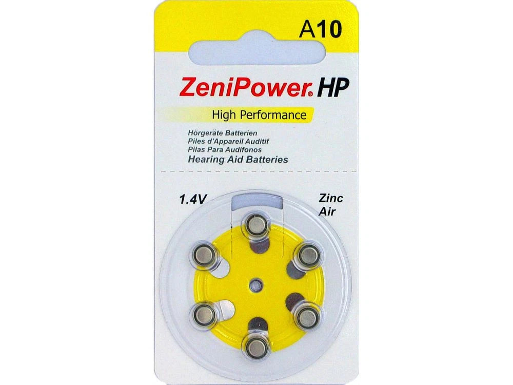 Zenipower Hearing aid Battery size 10 Sixty Batteries