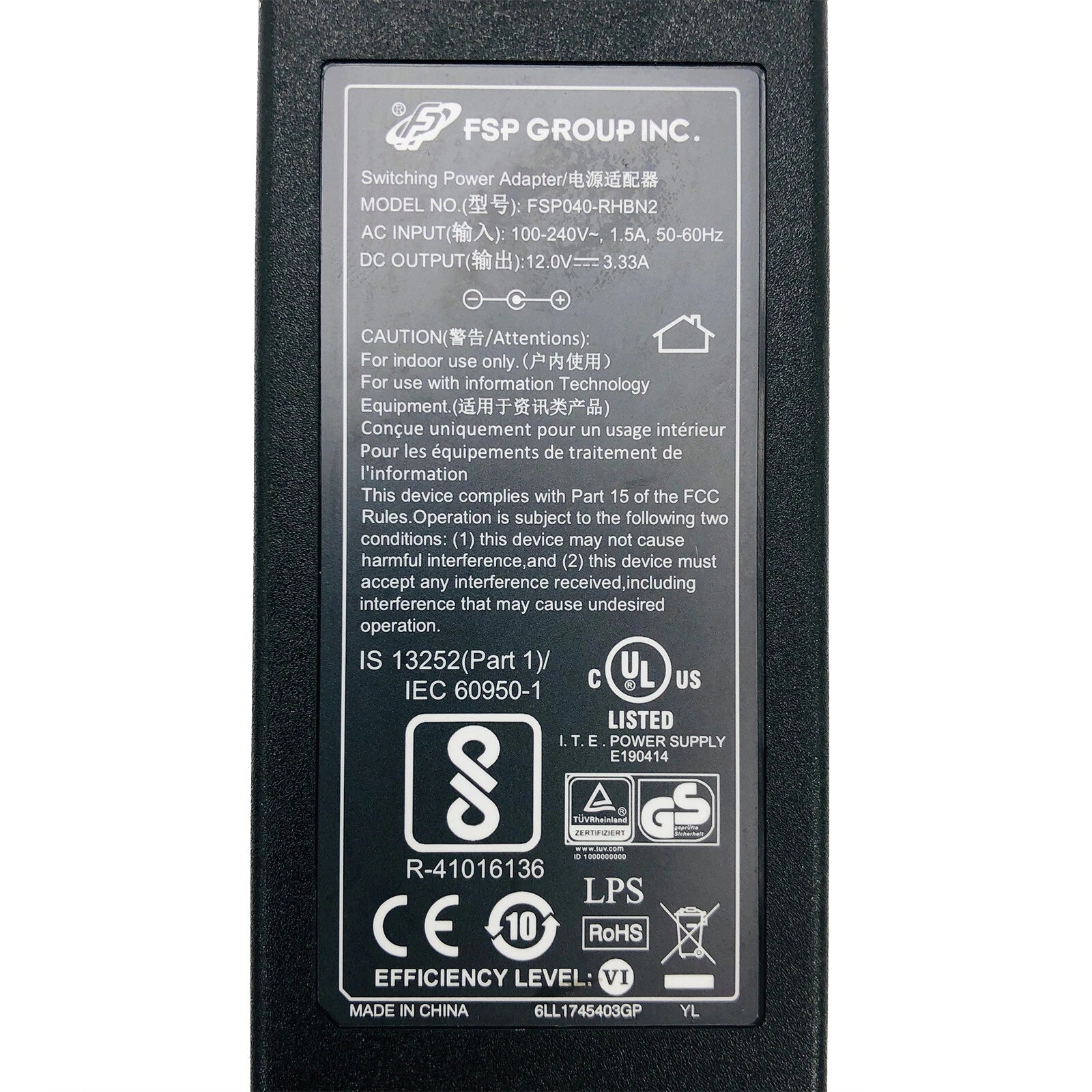 NEW Original 12V FSP AC Adapter for Poynt AC2301 Smart Dock for P3301 / P3303