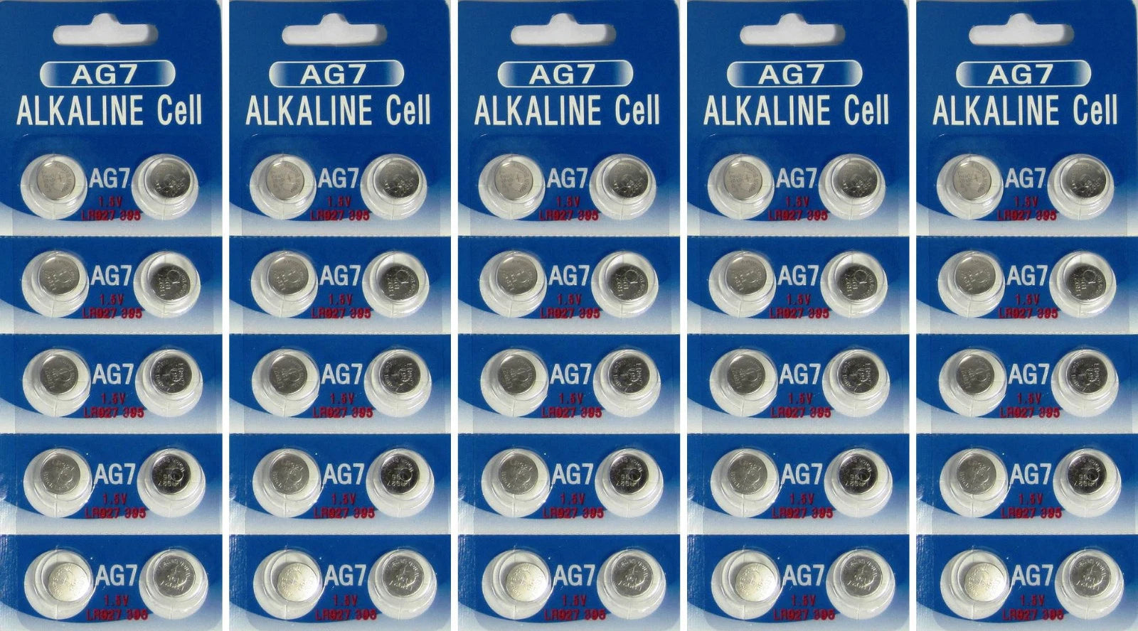 50 AG7 LR927 395 SR57 1.5 Volt Alkaline Cell Watch Batteries Ships From USA