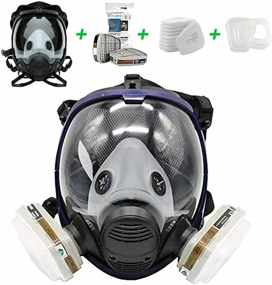 15 in 1 Full Face Gas Mask Spraying Painting 6800 Facepiece Reusable Respirator
