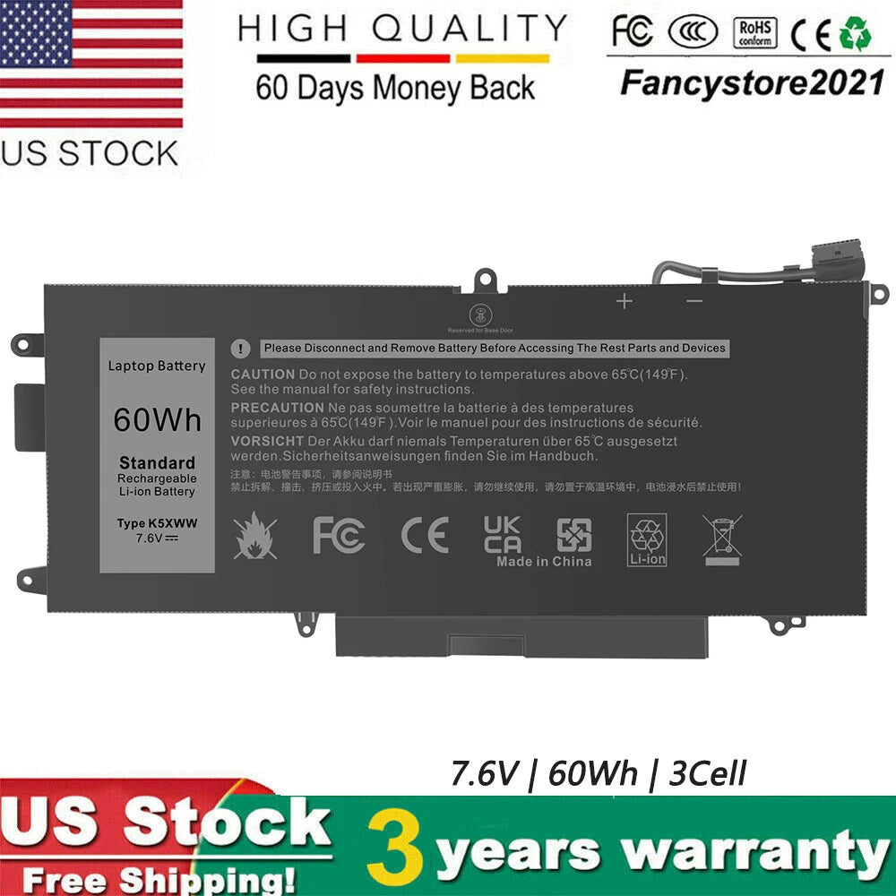 Lot 50PC K5XWW 71TG4 Battery for Dell Latitude 13 7389 7390 5289 2-in-1 Series