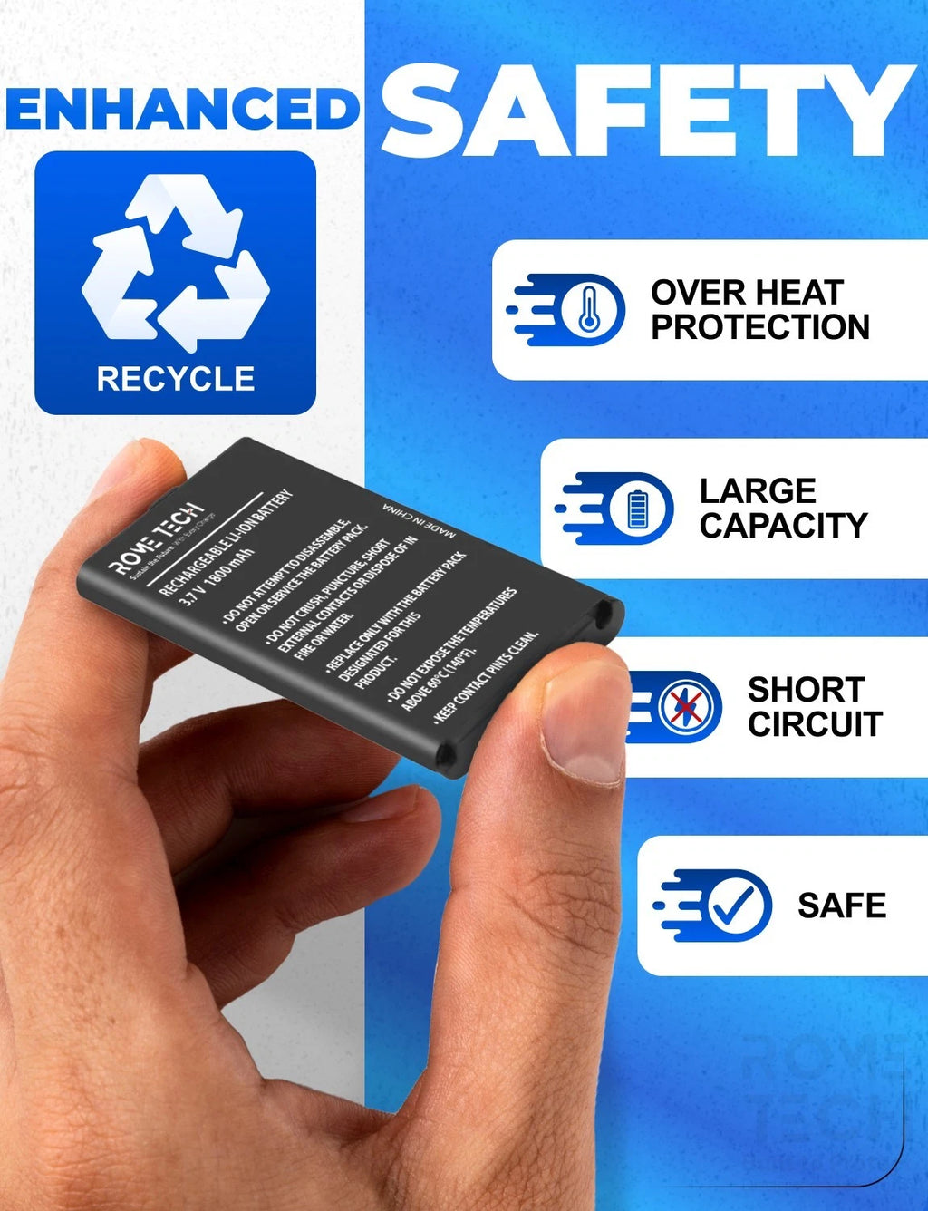 Battery For Nintendo 3DS XL 3DSXL 3DSLL Game Console SPR-003 - 3.7V 1800mAh