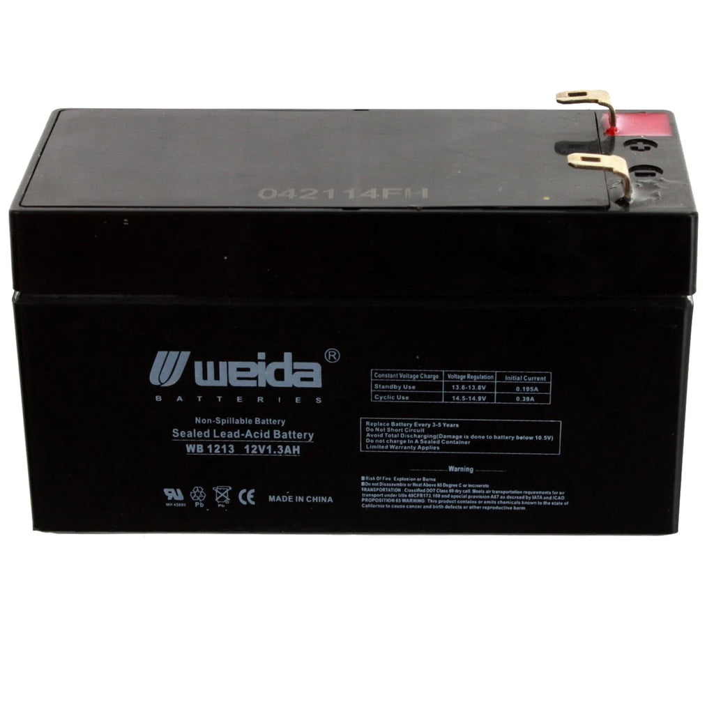 NEW 12V 1.3Ah SLA Battery WB1213 For UB1213, PS1212 , WKA12-1.3F