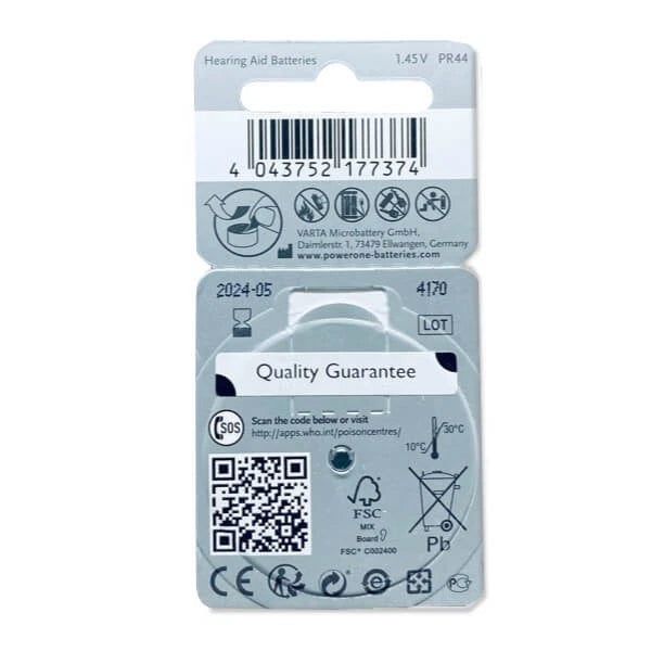 Brand New 10 Packs Of hearing aid batteries Powerone Wireless Approved P675