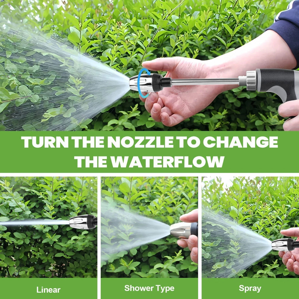 Expandable Heavy Duty Hose 100ft-150ft Garden Hose With 2 Thumb Spray Nozzle