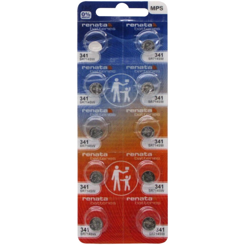 Renata 1.55V Button Cell 341 Battery, 20 Pcs