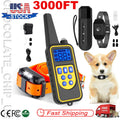 3000FT Dog Training Collar Rechargeable Remote Shock PET Waterproof Trainer US