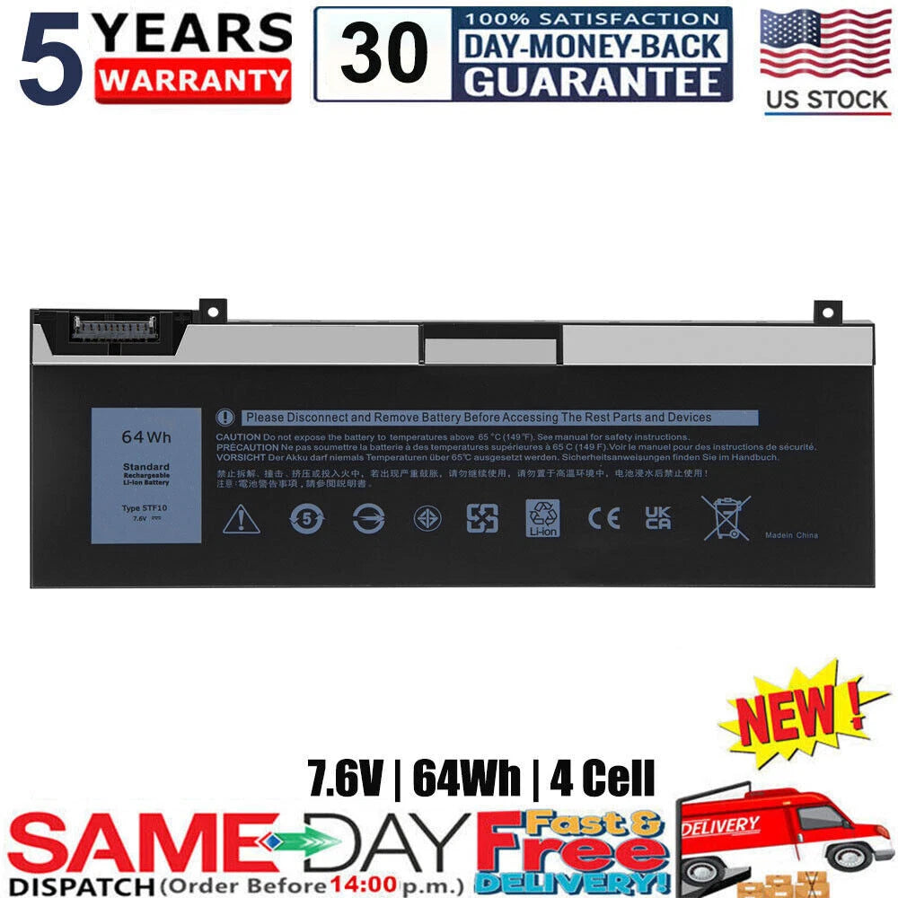 5TF10 Battery For Dell Precision 7530 7540 7730 7740 RY3F9 NYFJH GHXKY 64Wh FAST