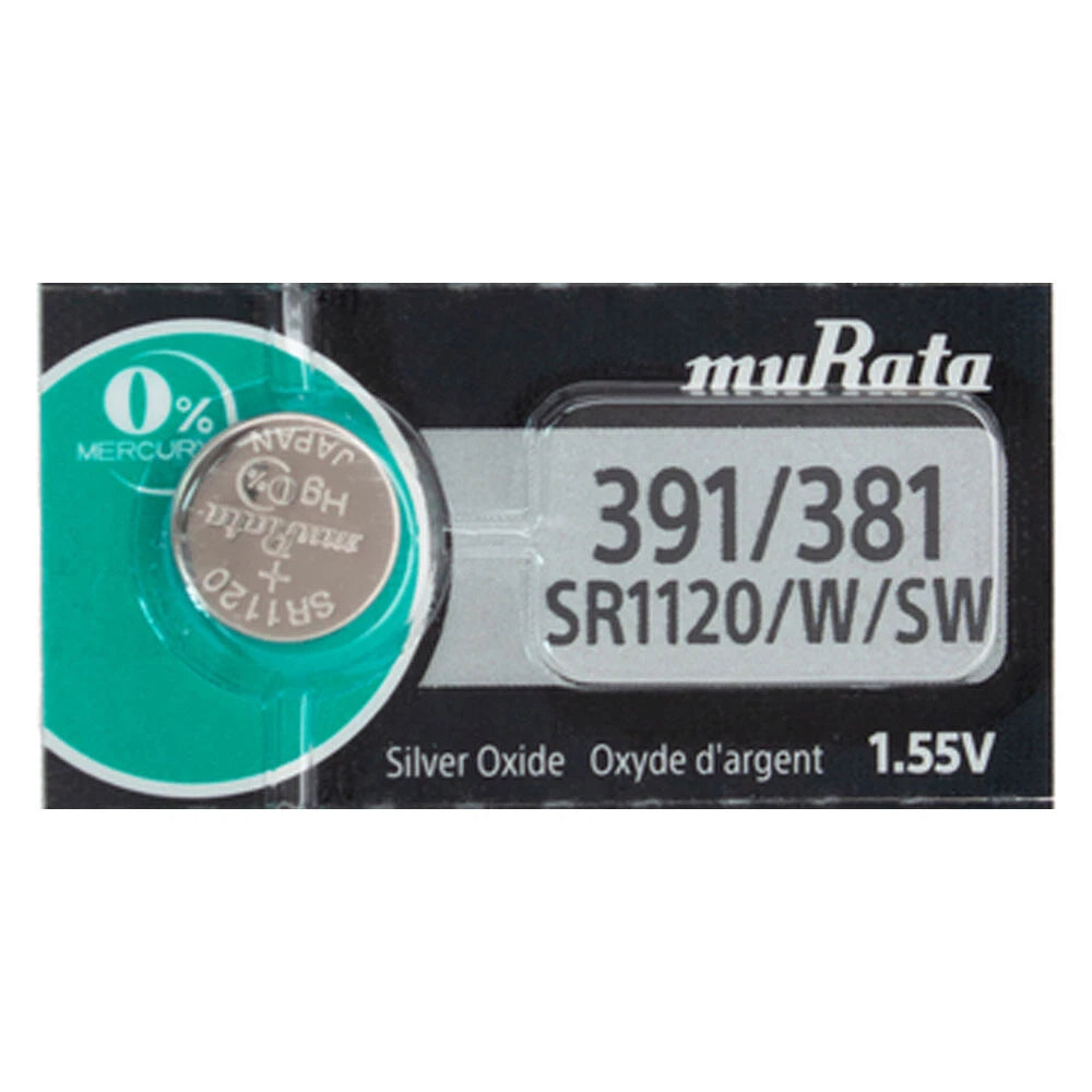 Murata 391 Silver Oxide Watch Battery 1 Pk - Replaces Sony