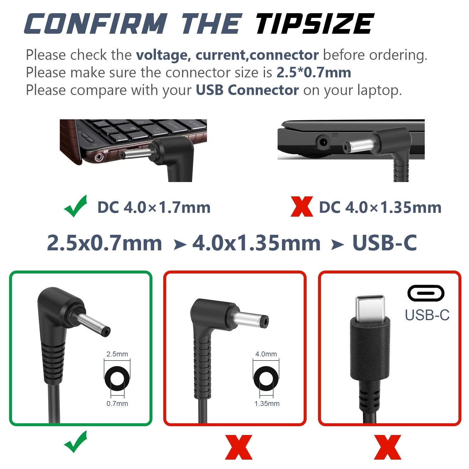 19V 2.1A 40W AC Adapter Laptop Charger For Asus Eee PC 1005 Series Power Supply