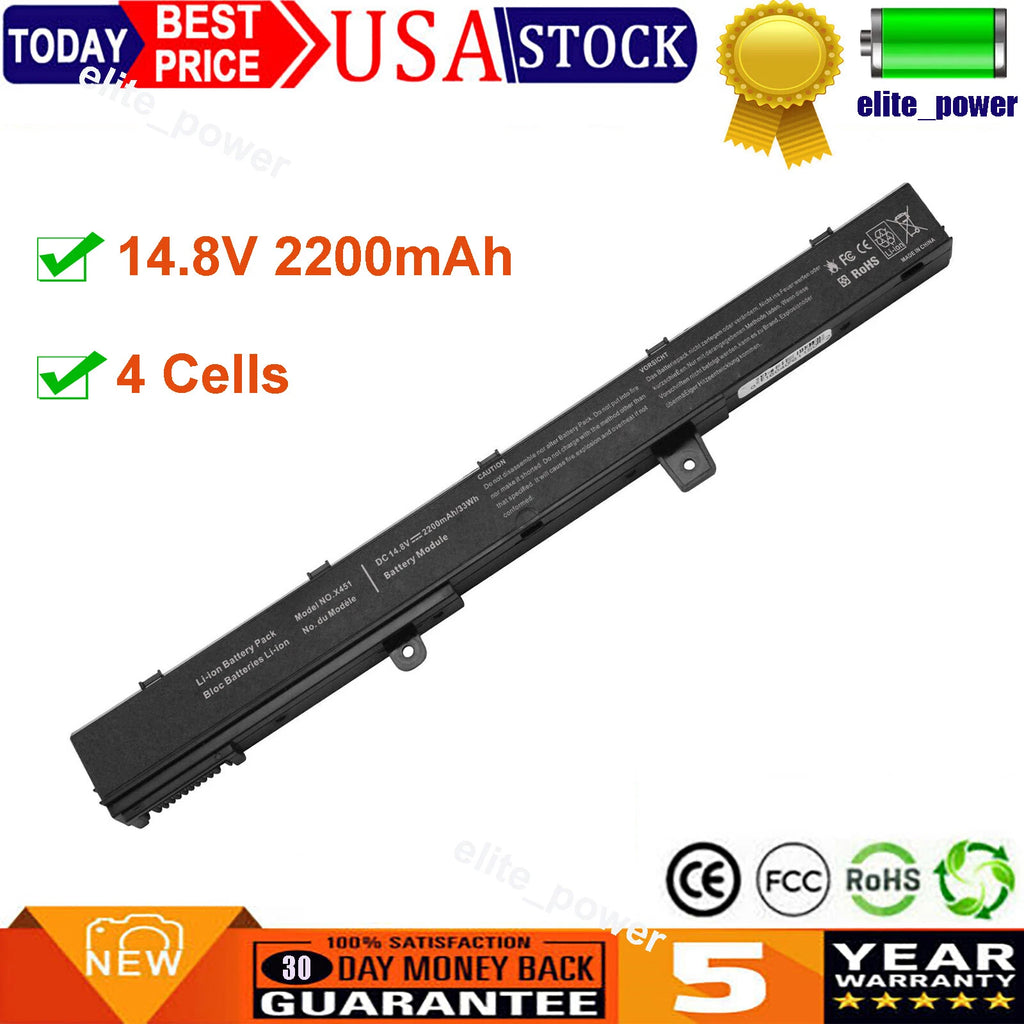 X451 Battery For Asus X551 X551C X551CA X551M X551MA X451C Series A31N1319 NEW