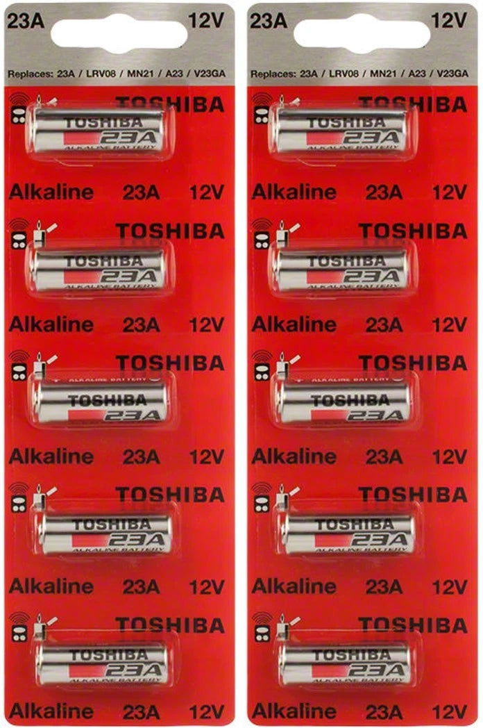 10 Toshiba A23 23A 23AE 21/23 GP23 23GA MN21 12 Volt 12v Batteries
