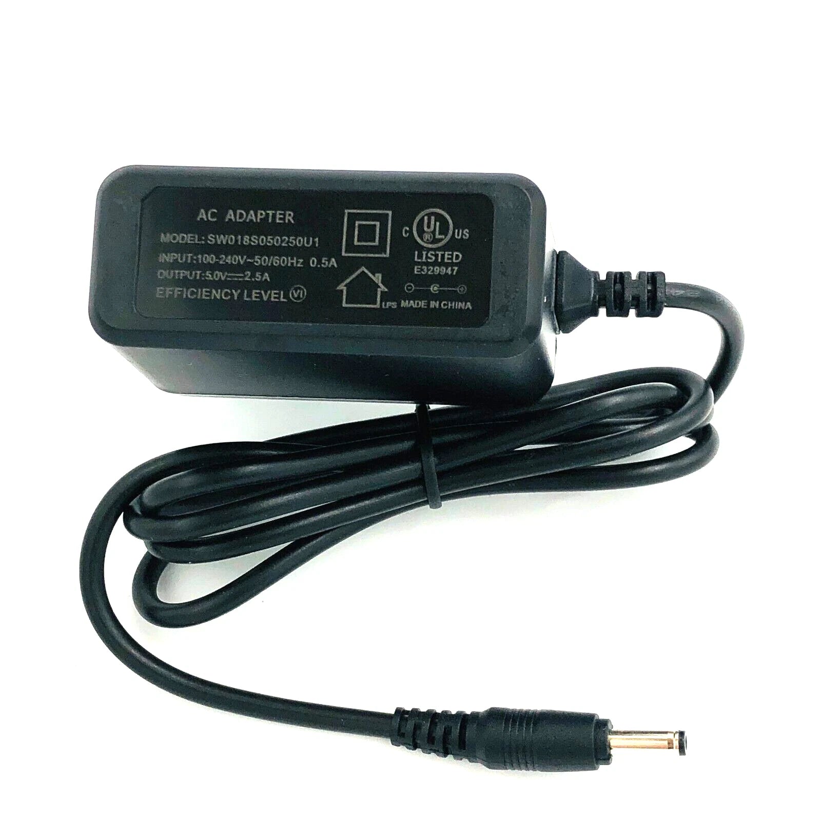 New AC/DC Adapter SW018S050250U1 Wall Power Supply 5V 2.5A Charger 3.5x1.35mm