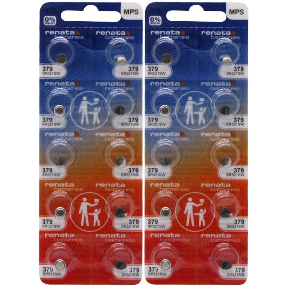 Button Cell Type 379 Renata Battery 20 Pcs