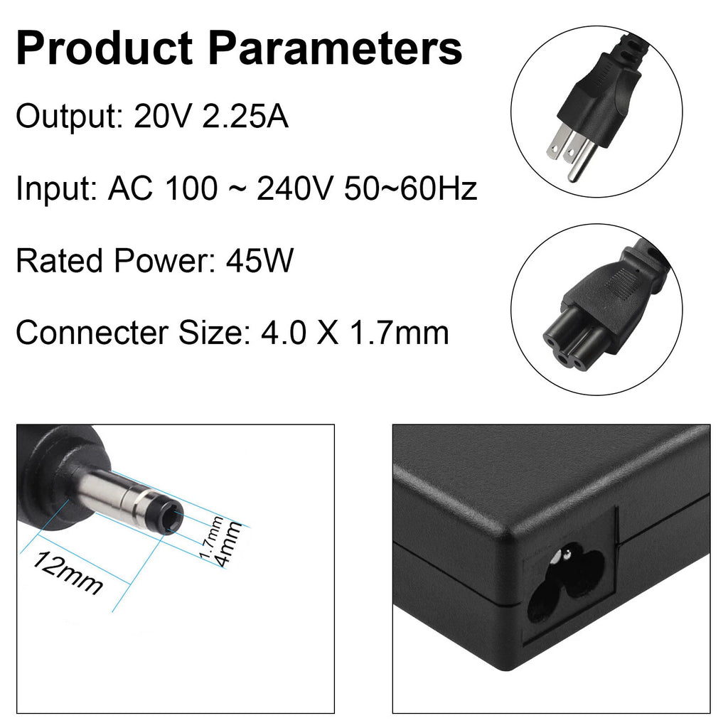 AC Charger Adapter for Lenovo IdeaPad 310 320 330 S145-15AST Laptop Power Supply