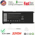 New 33YDH Battery For Dell Latitude 3380 3480 3490 3590 3580 Inspiron 15 17 7000
