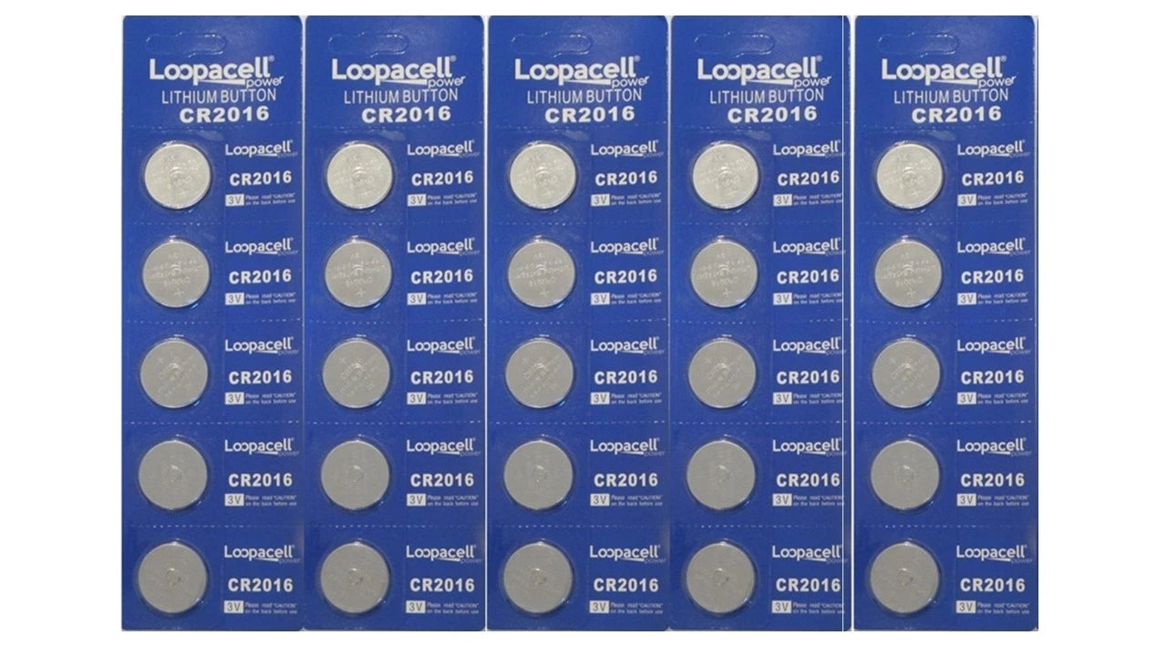 25 Pack Cr2016 Lithium Battery 2016 3v Batteries Cr Coin Brand New *Loopacell*